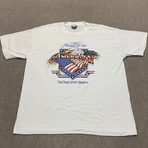 VTG Air Force Shirt Men XL 72nd Troop Carrier Squadron Single Stich Screen Stars